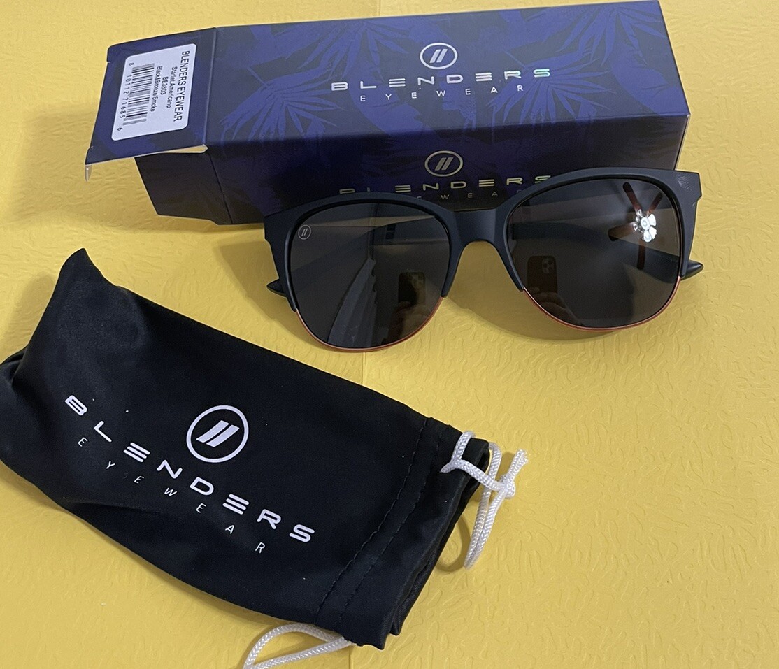 Blenders Eyewear BE3803 Americano Black/Gold Round Polarized Sunglasses