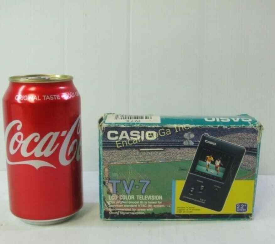 VINTAGE CASIO TV7 LCD COLOR POCKET PORTABLE HANDHELD TV TELEVISION eBay