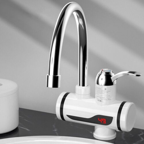 360° LED Elektrisch Wasserhahn Sofort Heizung Kalt Durchlauferhitzer Küche 3000W - Bild 3 von 12