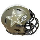 Daron Bland Signed Dallas Cowboys Salute to Service Mini Football Helmet (Becket