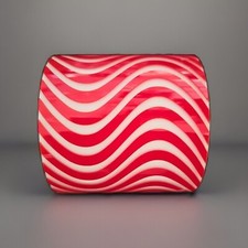 KPM Lampenschirm mit 3 Löchern Ersatz Zylinder Glas  Ø100xH100mm Schirm Rot