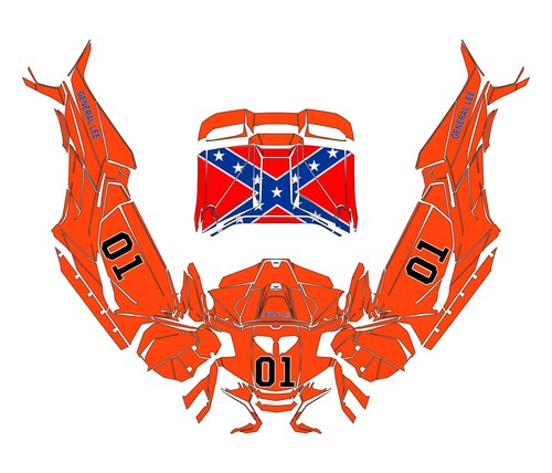 Can Am Maverick R General Lee Graphic Kit Wraps sticker Off RoadDecal - Bild 1 von 6