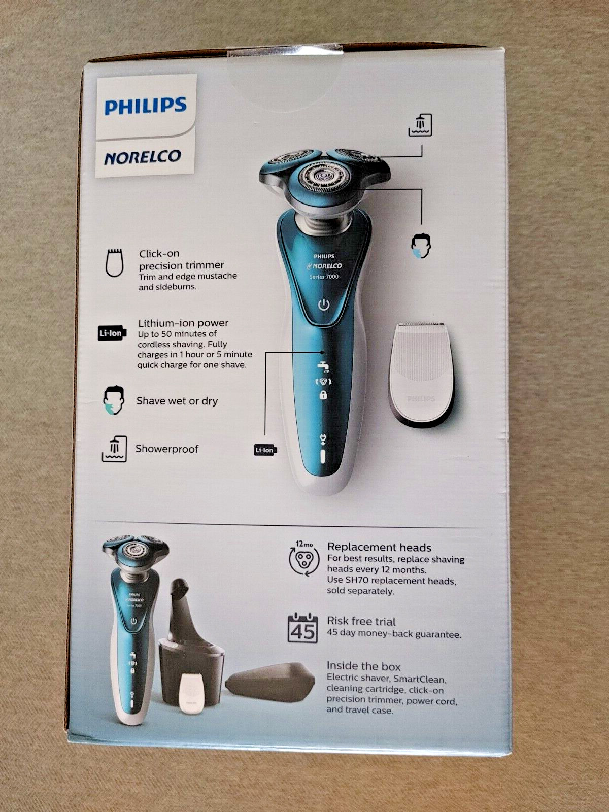Philips Norelco 7500 Electric Shaver for Sensitive Skin - Ocean Blue