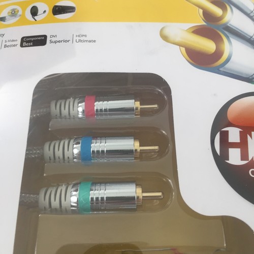 Philips SWV3505W/17 Component Video Cable 6' 24 Karat Gold Plated New FAST SHIP - Picture 5 of 12