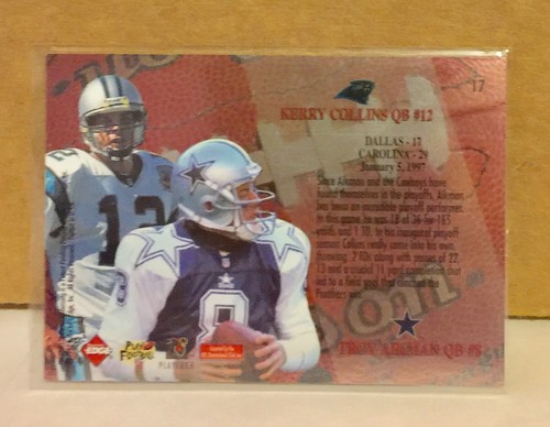 Aikman Collins 1997 Collector's Edge Playoff Gameball NO BALL Variant 1/1 SP - Picture 2 of 2
