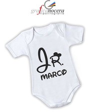 Bodino Body Junior Personalizzato con nome nascita varie taglie idea regalo
