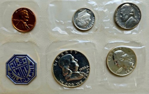 1956 Franklin US Proof Set, 5 Coins with Original Government Envelope - 第 3/4 張圖片