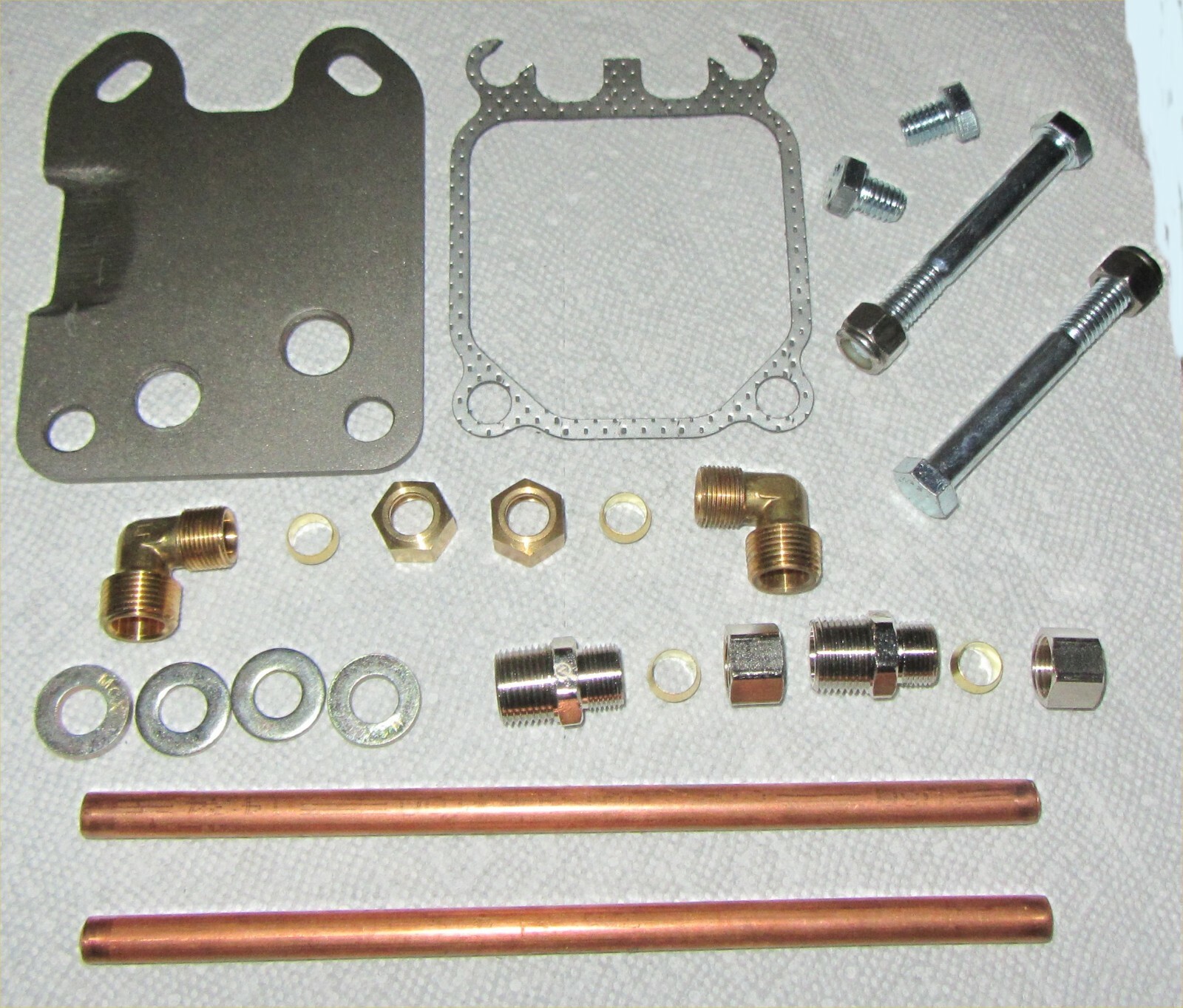 19371962 Chevy 216 235 261 manifold heat kit use with Fenton headers