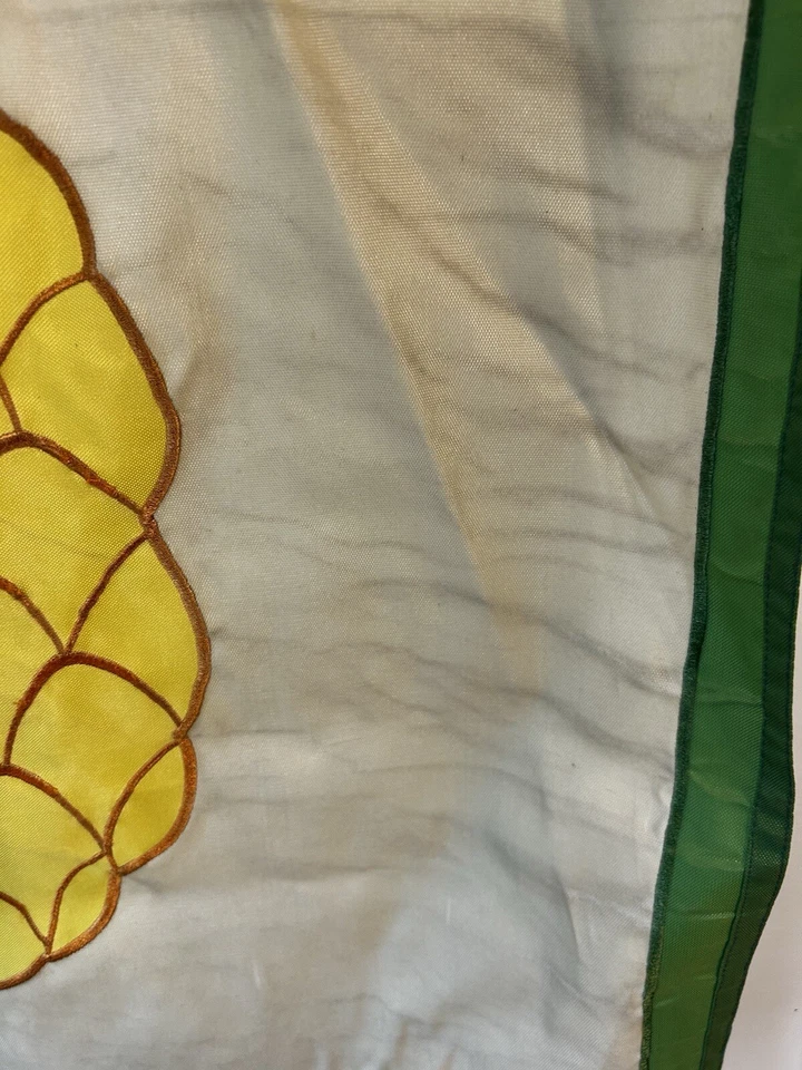 Bandera exterior vintage piña 1992 grande 28x38 Foto 4 de 4