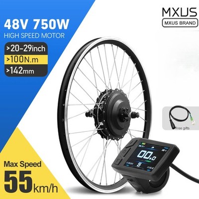 3D MXUS 48V 750W Ebike Bicycle Modification Kit Rear Wheel Motor 20-29inch 700C