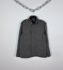 Conbipel Men’s Khaki Water Resistant Field Jacket M-65 Fleece Lined Hooded L