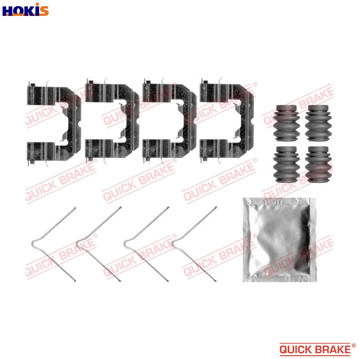 ACCESSORY KIT DISC BRAKE PAD 109-0089 FOR HYUNDAI i20/ELITE/Hatchback/Van 1.1L