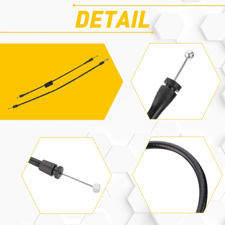 Cable de liberación superior e inferior del pestillo de la puerta de carga trasera izquierda para E150 Ford 250 350 450 Foto 4 de 4