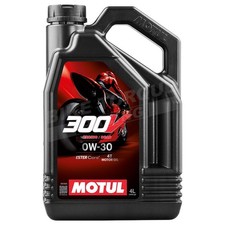 Image of Motul 300V 4T Factory Line Racing Motorcycle Engine Oil 0W30 4L