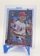 2025 Topps Update Caden Dana Rookie Debut Sandglitter #US187 Angels RC Shimmer