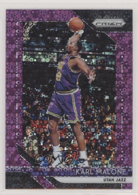 2018-19 Panini Prizm Fast Break Purple Prizm 47/75 Karl Malone #75 HOF s3g