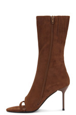 Jeffrey Campbell Glamour Boot open pointed toe brown suede 9 NIB 220 msrp