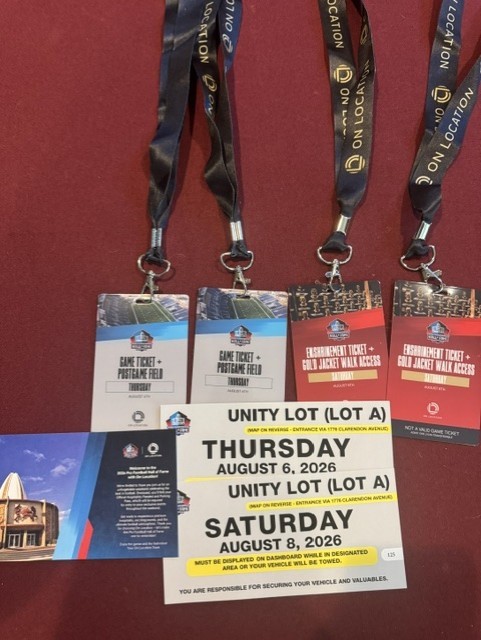 2026 NFL Hall of Fame Enshrinement Weekend!!!