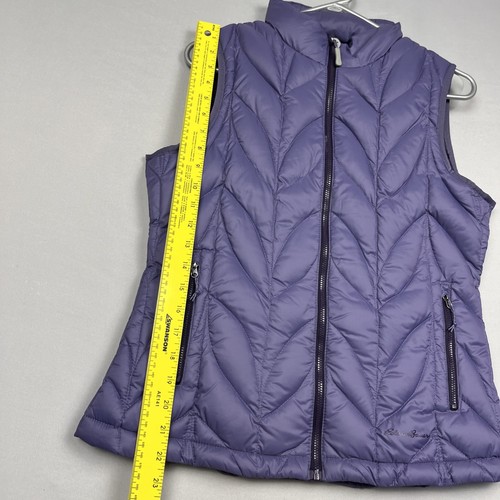 Eddie Bauer Puffer Vest Women’s Small Quilted 700 Down Fill Purple Lavender - Picture 2 of 5