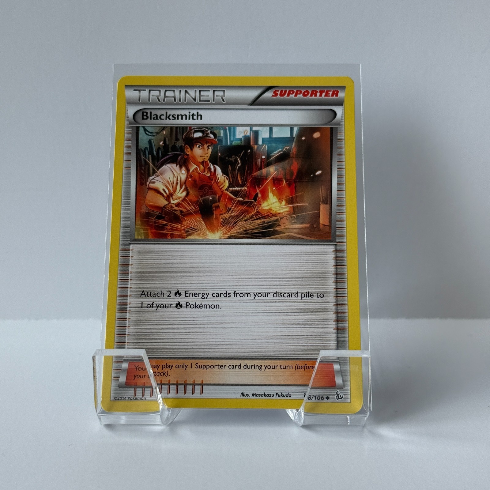 Blacksmith 88/106 Flashfire Base card - Uncommon - Pokemon TCG - English