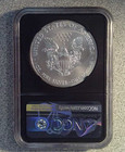 2021 T-1 BU American Silver Eagle NGC MS70 Early Releases Ryder Autograph (051) — photo 2