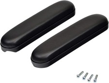 AlveyTech 10" Desk Length Vinyl Armrest Pads for Drive Wheelchairs and Black