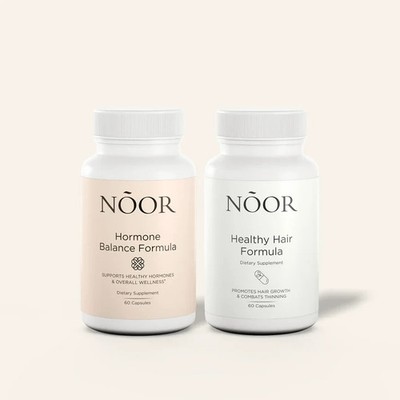 NOOR HAIR Healthy Hair Formula Menobalance Bundle