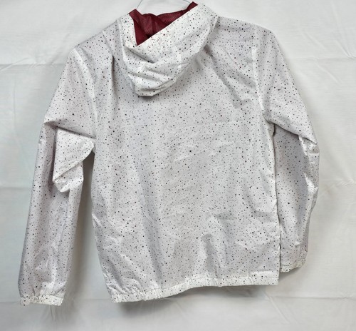 Air Jordan Jumpman Youth Hoodie Windbreaker Jacket White Red Size Large - Picture 3 of 5