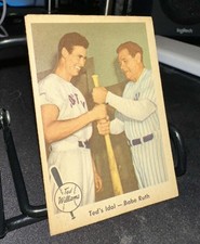 1959 Fleer Ted Williams #2 “Ted’s Idol – Babe Ruth” Vintage Baseball Card