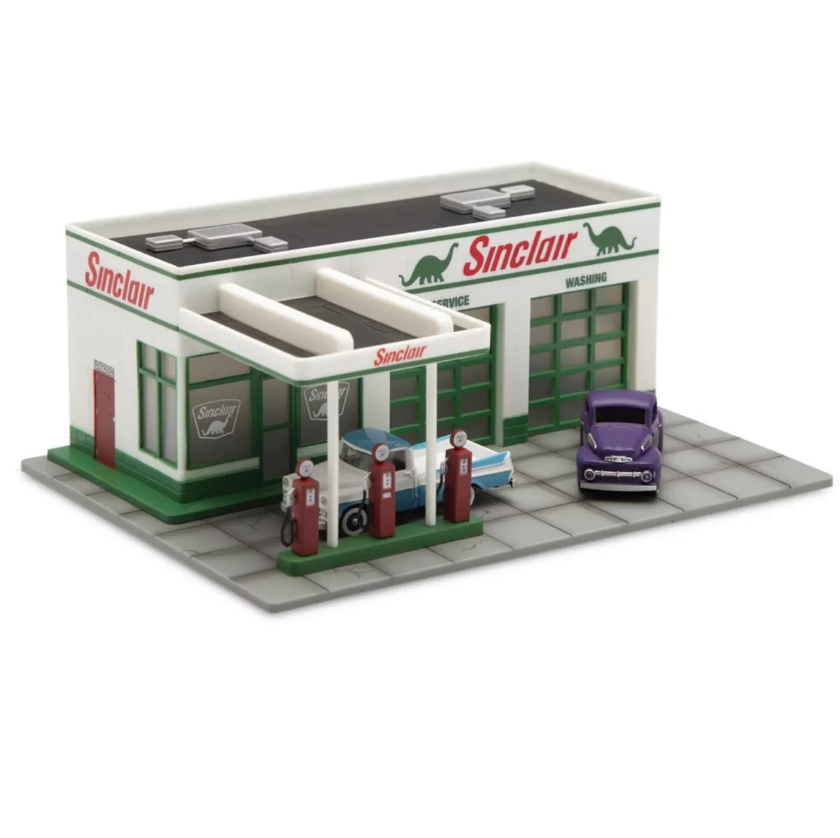 PIKO61106　Shell ガスステーション　HOスケール 建物模型 HO Scale Sinclair Gasoline Station Building Prelit Service Station