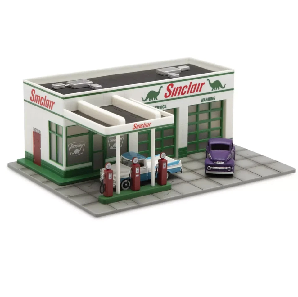 HO Scale Sinclair Gasoline Station Building Prelit Service Station Classic NEW - Image 2 of 4