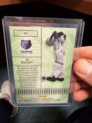 2019-20 Panini Contenders Lottery Ticket Ja Morant #2 Rookie RC-7