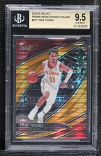 2019 Select Courtside FOTL Neon Orange Pulsar Prizm 9/13 Trae Young BGS 9.5 4f5