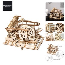 Kugelbahn Bausatz Murmeln holzbausatz Holzpuzzle f&uuml;r Kinder und Erwachsene Wa...