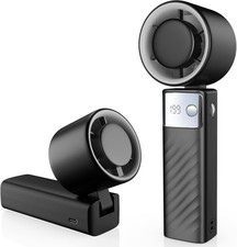 Turbo Handheld Fan USB Rechargeable 199 Speed Portable Mini Desk Fan LED