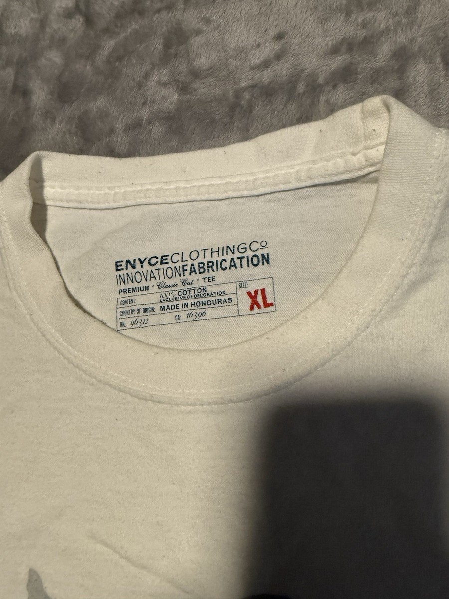コスト Enyce T-Shirt Mens Size XL Short Sleeve Logo White Tee | eBay