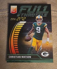 2023 Donruss Elite  #FT-CW Christian Watson Full Throttle Green Packers