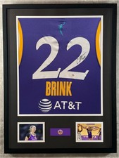 Cameron Brink Signed Nike Jersey Framed W/ PSA COA Los Angeles Sparks Purple