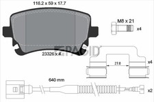 PAGID Bremsbelagsatz Scheibenbremse T1481N für VW PHAETON 3D1 3D2 3D3 3D4 3D6