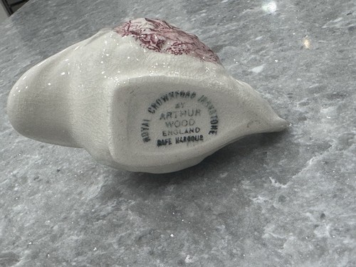 Arthur Wood ROYAL CROWNFORD Ironstone SAFE HARBOUR Fish Transferware Holder - Picture 6 of 7