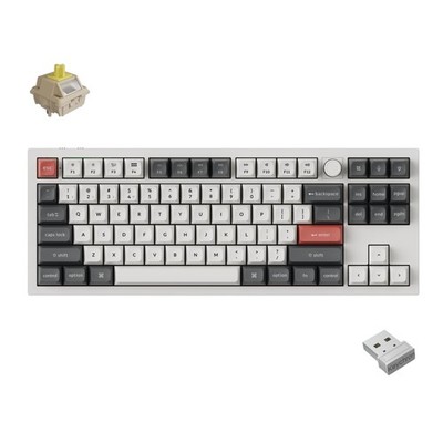 Keychron Q3 Ultra 8K Tkl Mechanical Keyboard, 8000Hz Polling Rate, 2.4Ghz/Bluet_