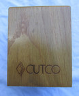 CUTCO Oak Wood Utensil Box Block Container Caddy 4 x 4 x 5 USA