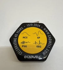 Cadwell Mini Tape Measure Steel Pocket 5ft Measuring Black