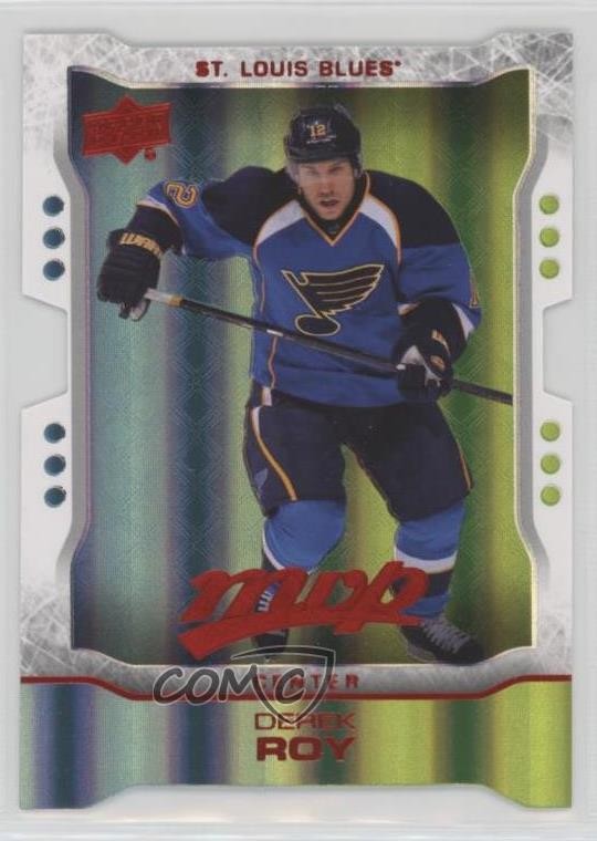 2014-15 Upper Deck MVP Colors & Contours Teal Die-Cut Derek Roy #113 0m8e