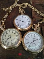 Elgin Vintage Brass Pocket Watches   Lot of 3 Antique Collectibles