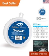 Professional Fluorocarbon Fishing Leader Line, 50lb Strength for Saltwater Use