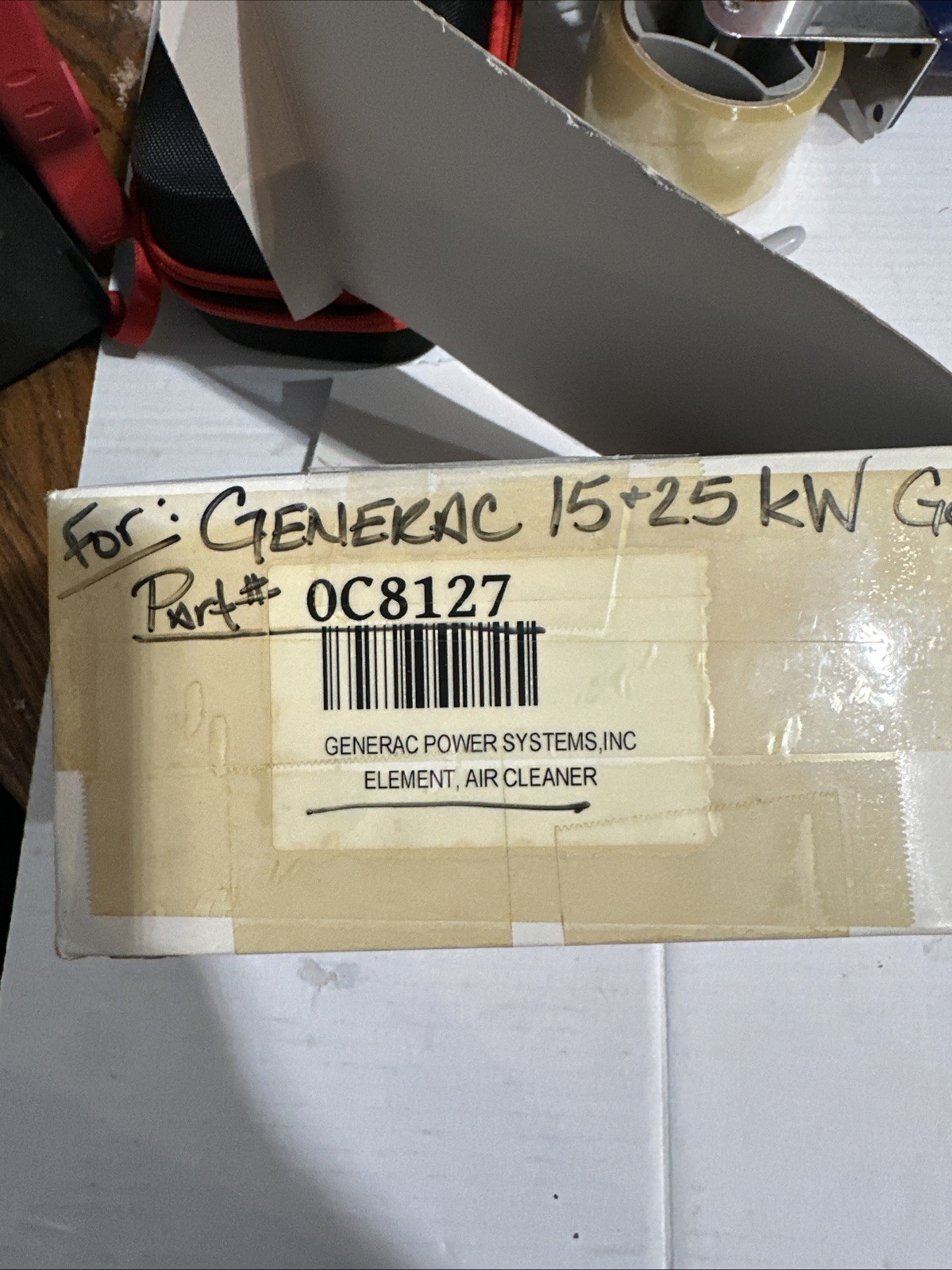 NEW GENUINE OEM GENERAC 0C8127 AIR FILTER V-TWIN  ENGINE STA