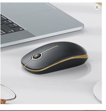 Wireless 2.4G Slim Mouse with Nano Receiver Quiet Optical for PC Laptop Notebook