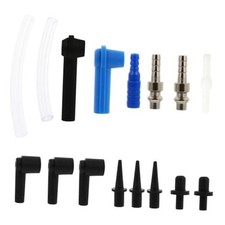 16pcs Brake Fluid Connector Blue Accessories Car Kit Car Adapter Brake Fluid