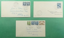 DR WHO 1959 GREENLAND 3 ANTARCTIC SMALL TOWN CANCELS S08827